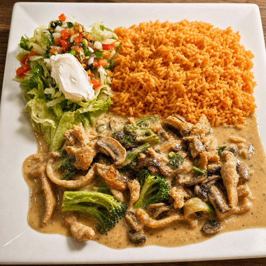 Pollo en Crema.