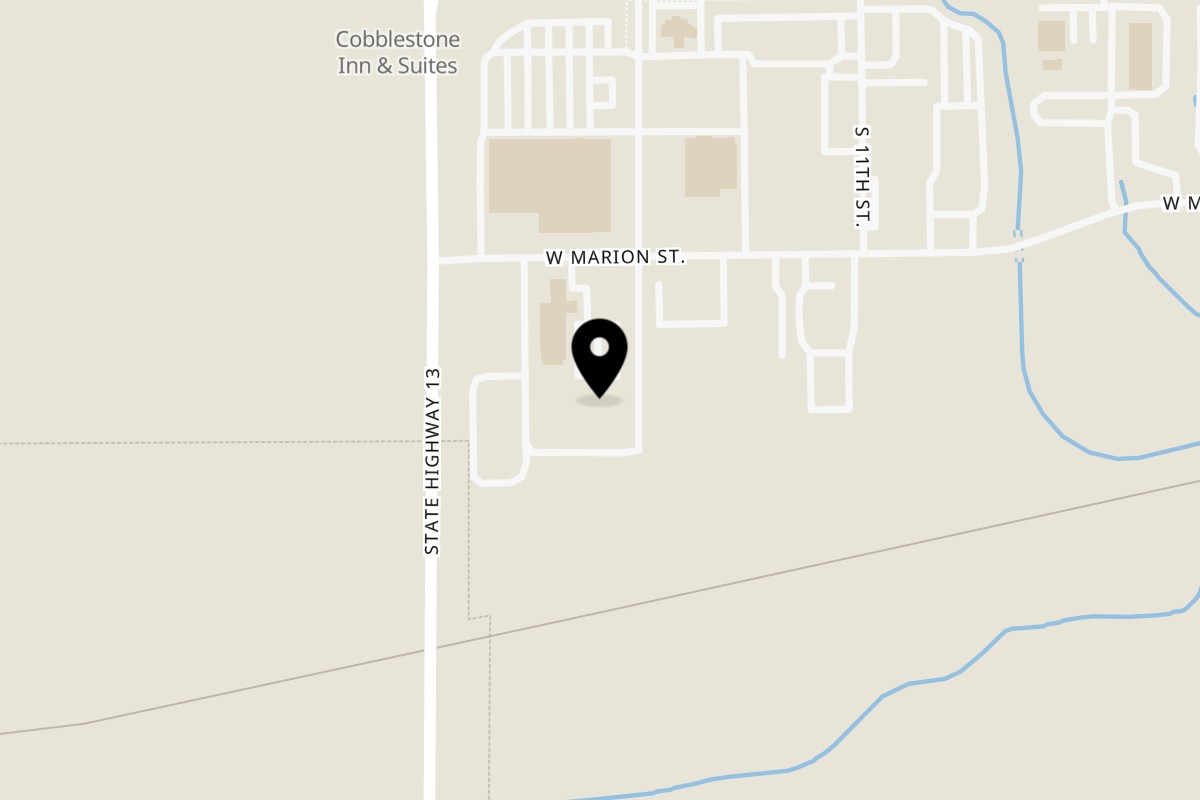 Map showing the location of Mixteca Grill on 205 S 12th St in Manchester